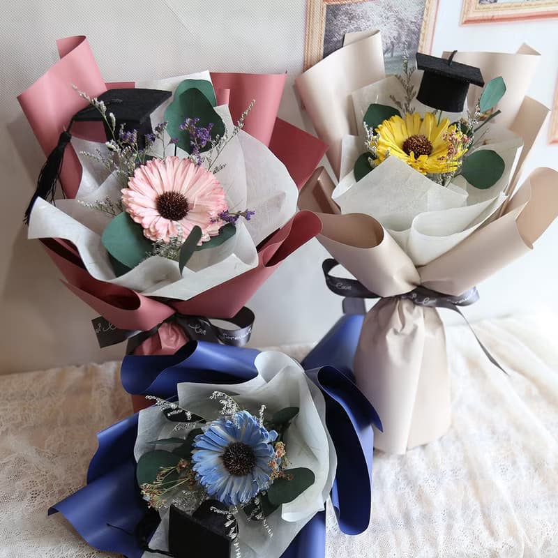 現貨 G03 向日葵花束 畢業花禮 畢業季 乾燥花 畢業花束 教師花束