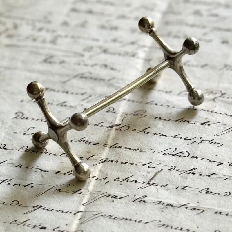 50621-經典法國Christofle 鍍銀餐具架