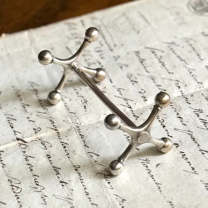 50621-經典法國Christofle 鍍銀餐具架