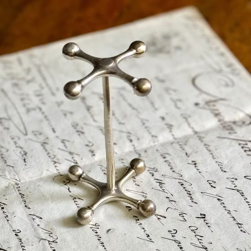 50621-經典法國Christofle 鍍銀餐具架