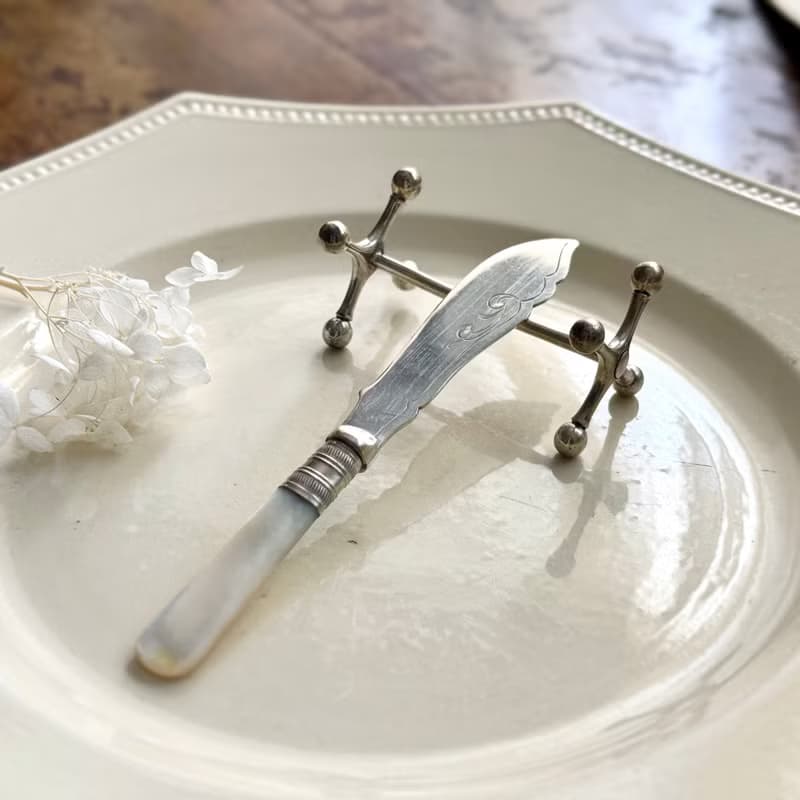 50621-經典法國Christofle 鍍銀餐具架