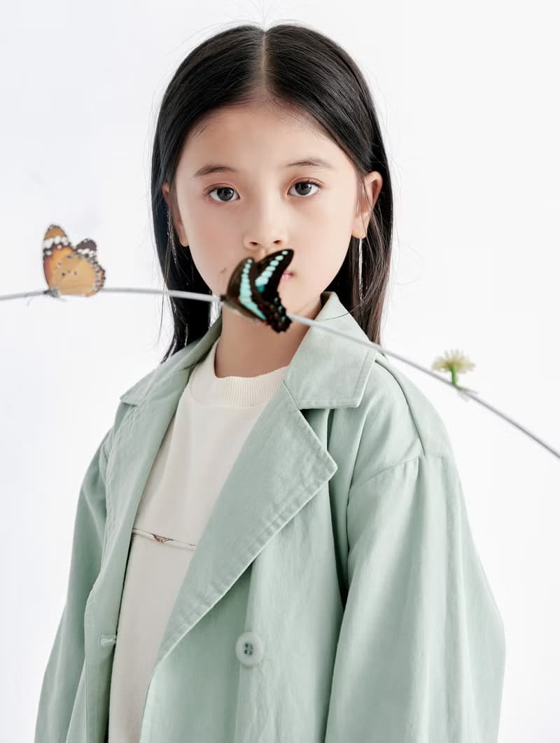 BIR童裝 | 中長款風衣外套