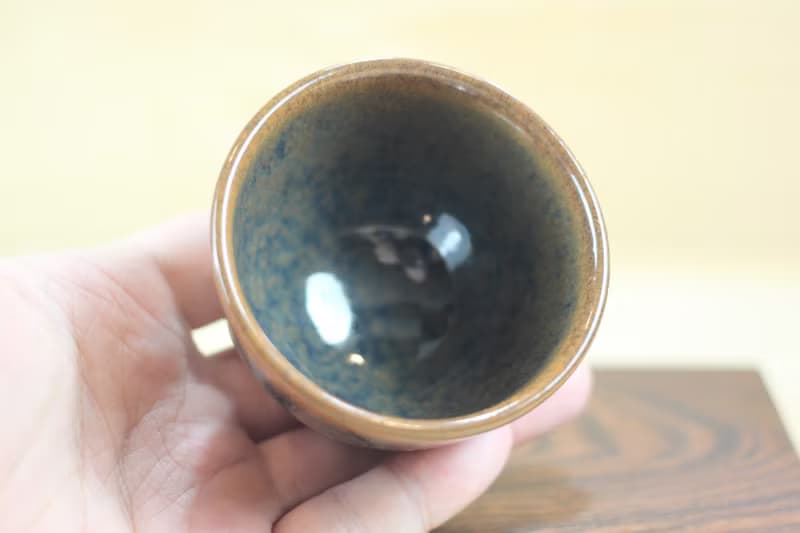 【送禮好物】90ml 天目釉 日式手工茶杯 鶯歌名家葉敏祥手作