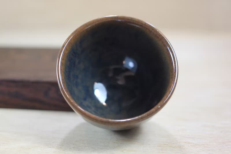 【送禮好物】90ml 天目釉 日式手工茶杯 鶯歌名家葉敏祥手作