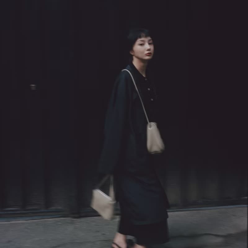 JOYDIVISION togo皮荔枝纹 腋下单肩奶奶包 法棍包小众