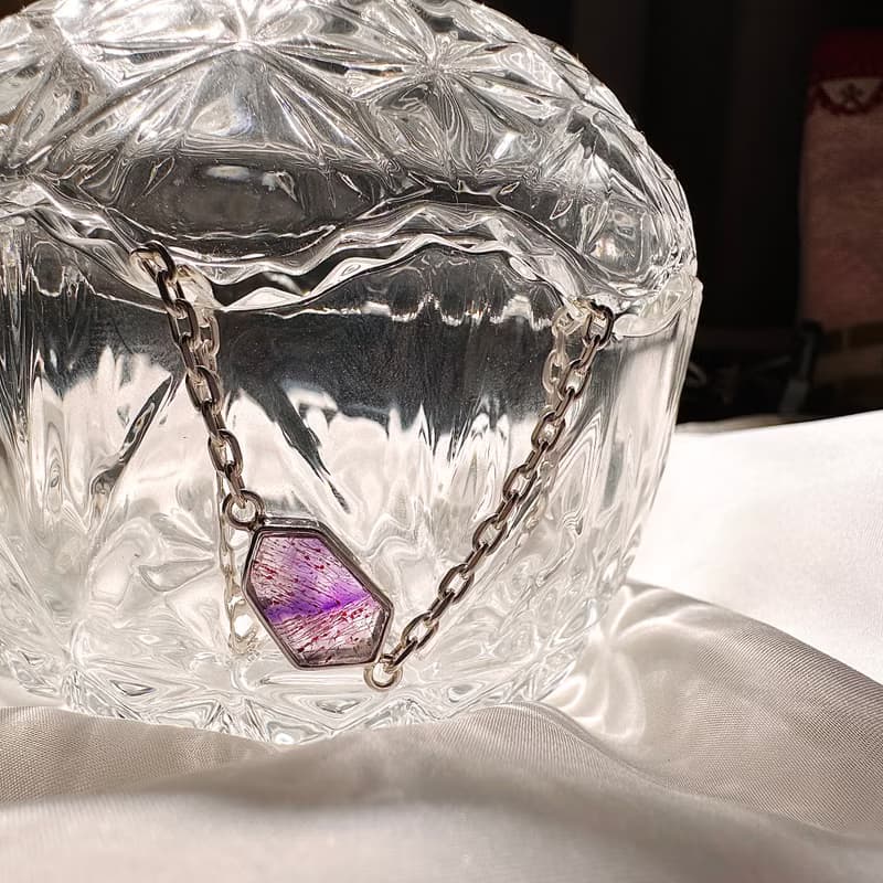 carina accessories 開運水晶飾品設計  超七原礦鑲崁手鍊&項鍊 9