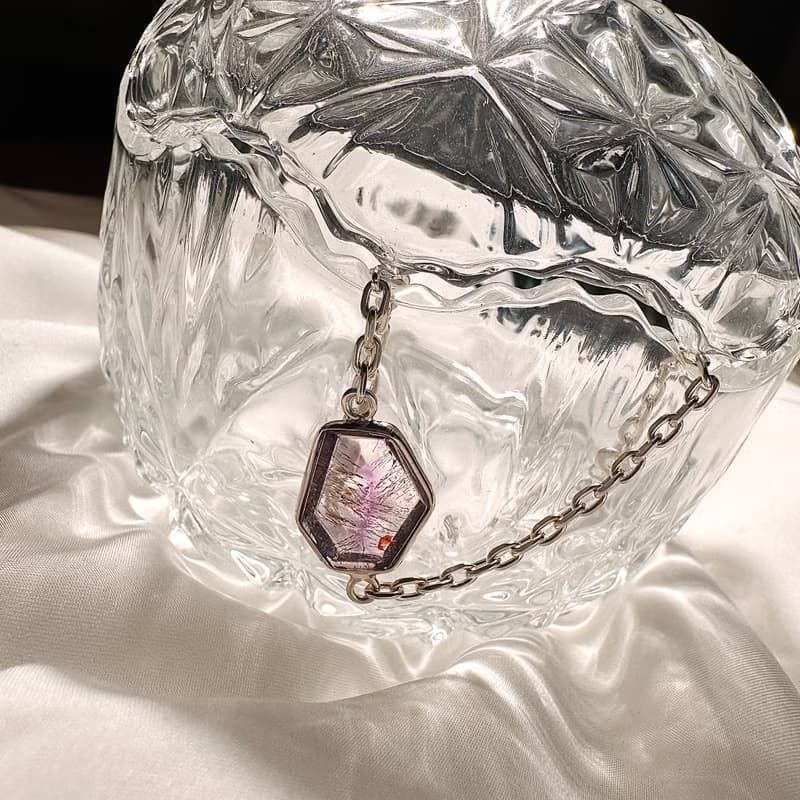 carina accessories 開運水晶飾品設計  超七原礦鑲崁手鍊&項鍊 9