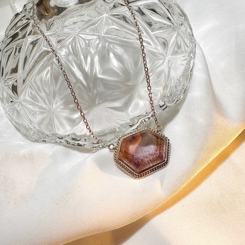 carina accessories 開運水晶飾品設計  超七原礦鑲崁手鍊&項鍊 9