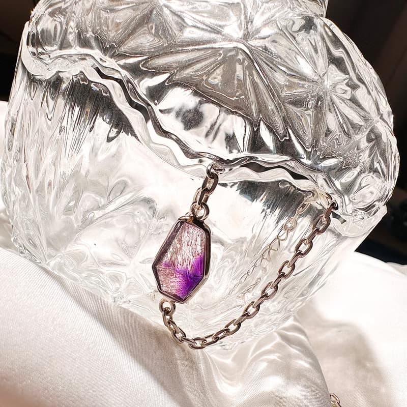 carina accessories 開運水晶飾品設計  超七原礦鑲崁手鍊&項鍊 9