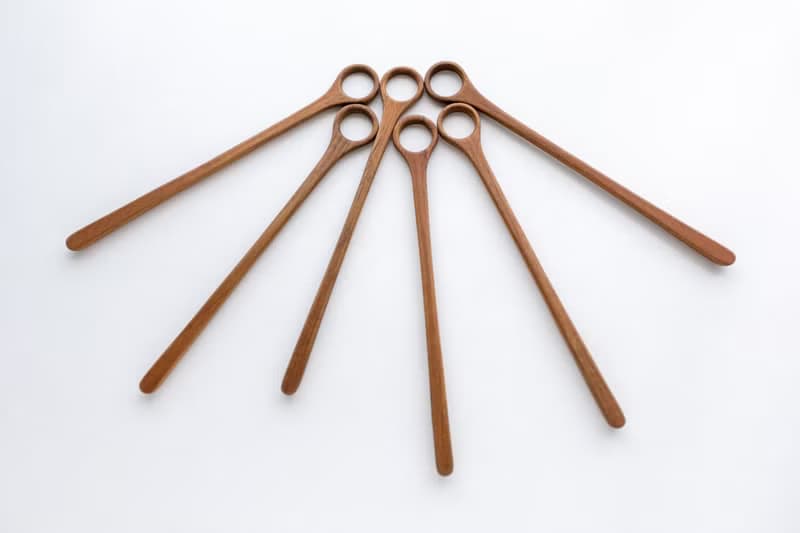 天然柚木中空攪拌湯匙