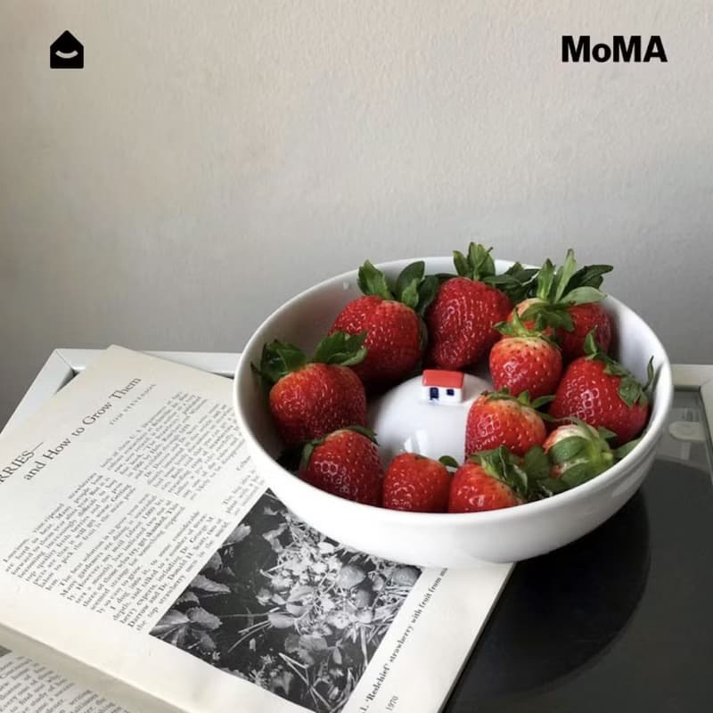美國 MoMA 早餐碗水果盤 家用陶瓷山丘小屋創意零食碗生日禮物