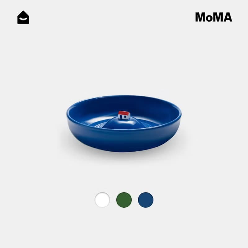 美國 MoMA 早餐碗水果盤 家用陶瓷山丘小屋創意零食碗生日禮物