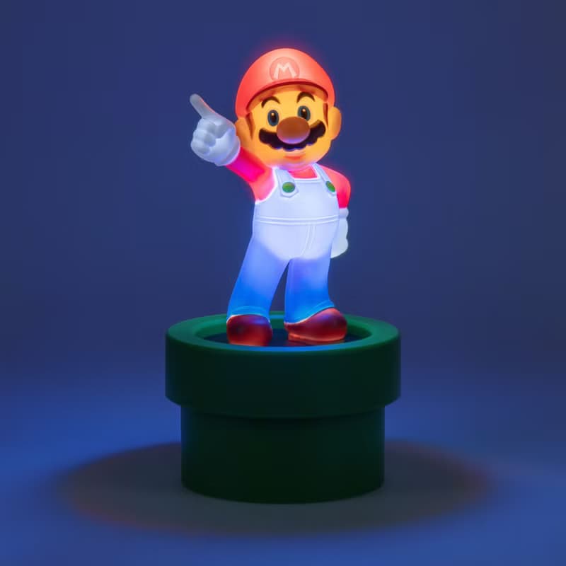 官方授權任天堂二合一瑪利歐 Mario Figurine 夜燈 20cm高