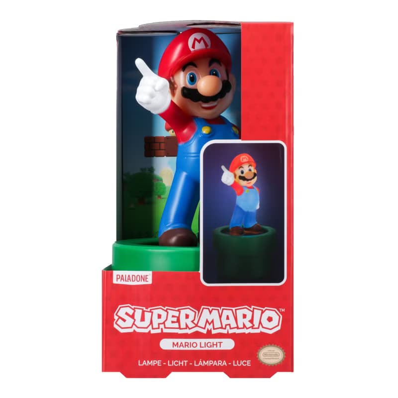 官方授權任天堂二合一瑪利歐 Mario Figurine 夜燈 20cm高