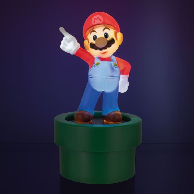 官方授權任天堂二合一瑪利歐 Mario Figurine 夜燈 20cm高