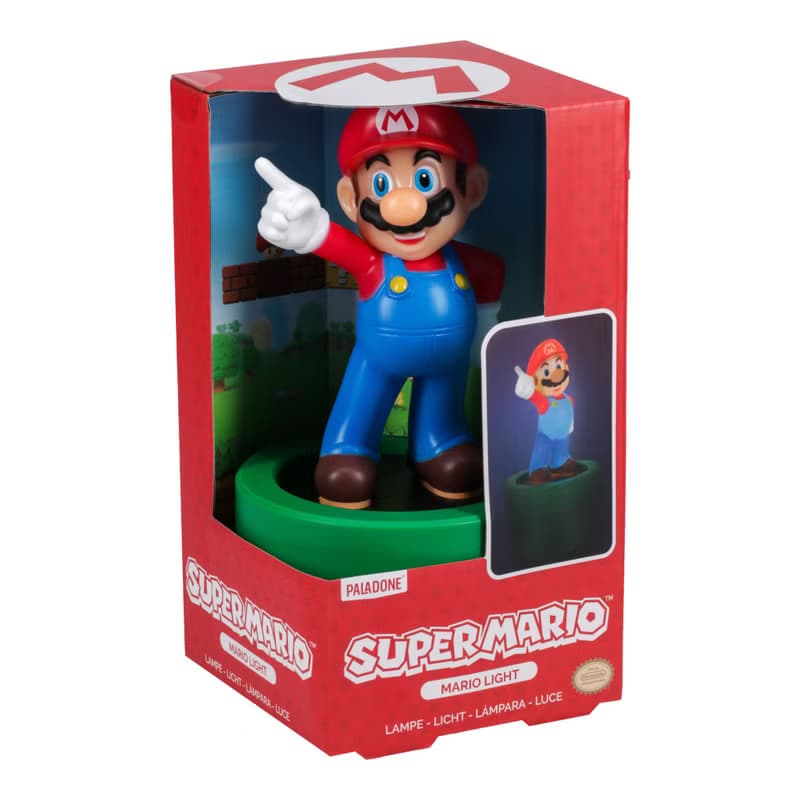 官方授權任天堂二合一瑪利歐 Mario Figurine 夜燈 20cm高
