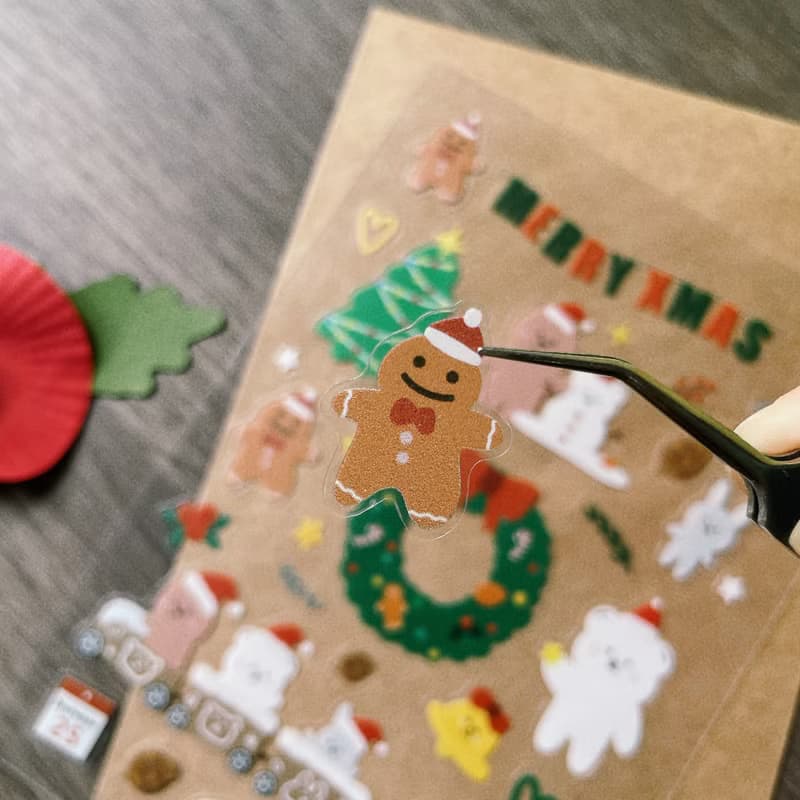 _smallthings 透明聖誕貼紙