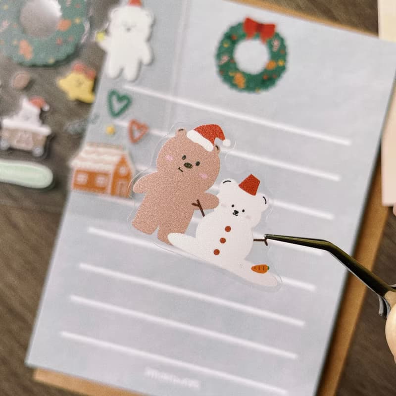 _smallthings 透明聖誕貼紙