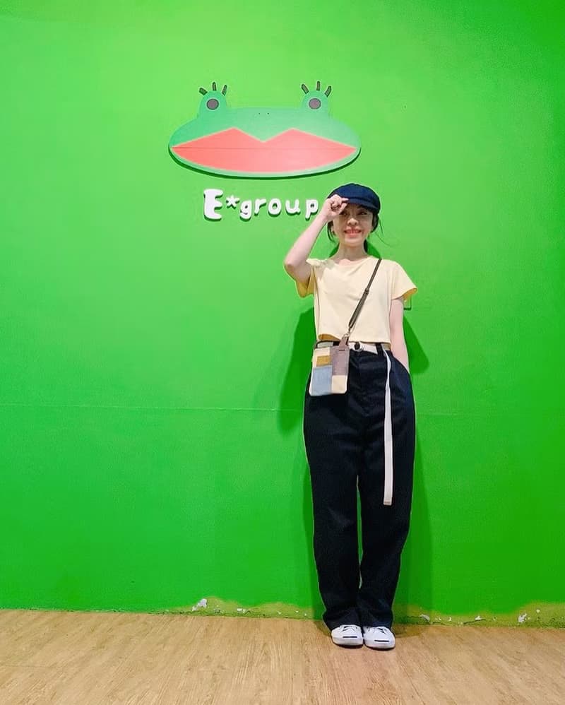 E*group 拼布小物包  米黃單寧  隨身袋 手機袋