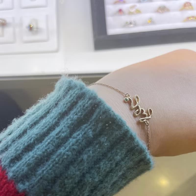 Sati gem bracelet #minimconcious #minimsignature #minimsilverbracelet B085