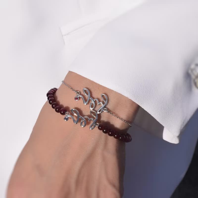 Sati gem bracelet #minimconcious #minimsignature #minimsilverbracelet B085