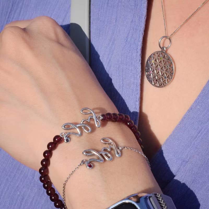 Sati gem bracelet #minimconcious #minimsignature #minimsilverbracelet B085