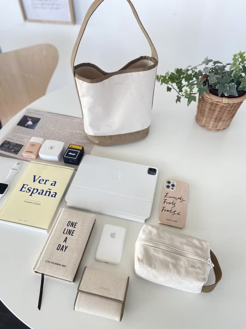 韓國 The Ally | ELIN BAG (送化妝袋) | 米色 | 手袋 單肩包