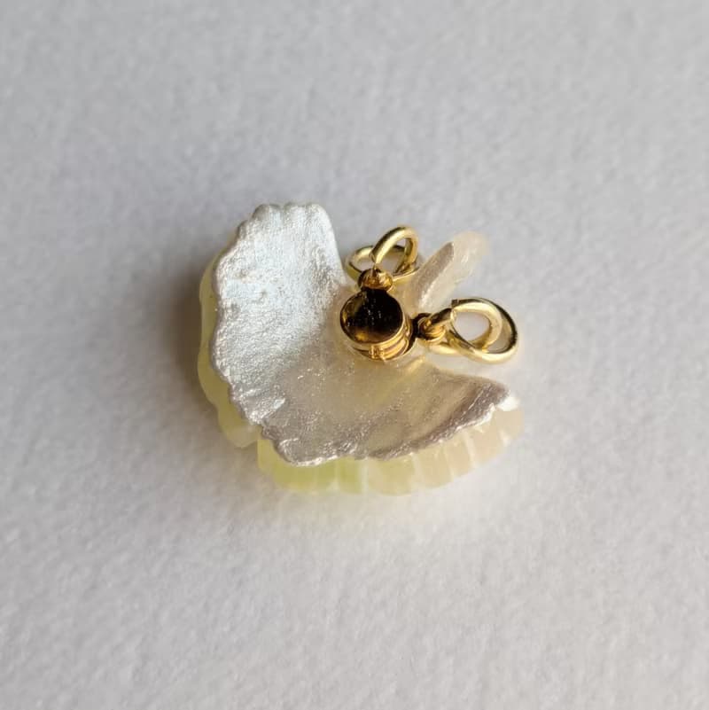 【預購】會溶解的書本禮物 / 項鍊 / 銀杏 / 不鏽鋼