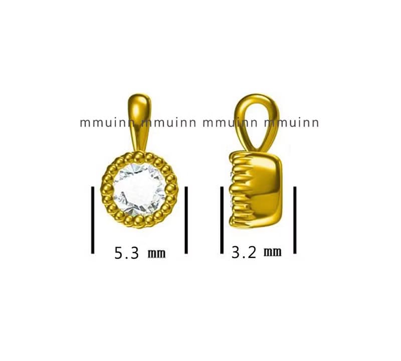 高質感-黃水晶4mm純銀玫瑰金項鍊-項鏈-十一月誕生石