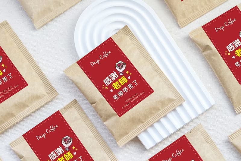 感謝老師禮物贈品 金莎巧克力3顆入+濾掛咖啡2包入 (滿百份免費印