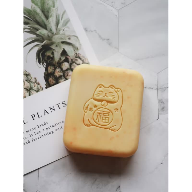 【皂章A79】招財貓 財到 福氣到 ソープスタンプ Soap Stamp