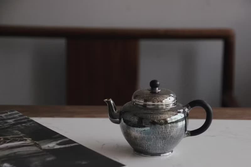 尚幀品 木把宮燈純銀壺 純銀9999 純手工 銀泡茶壺 純銀急須200cc