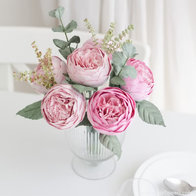 A BUNCH OF PINK PEONY - Flower Bunch for Decoration