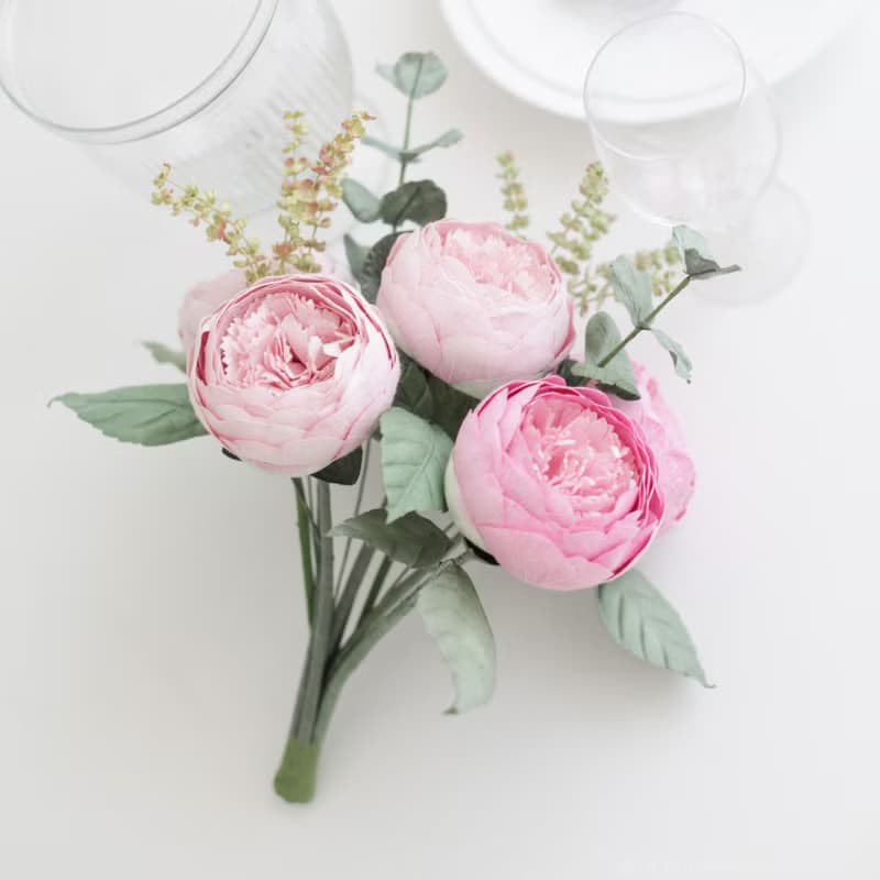 A BUNCH OF PINK PEONY - Flower Bunch for Decoration