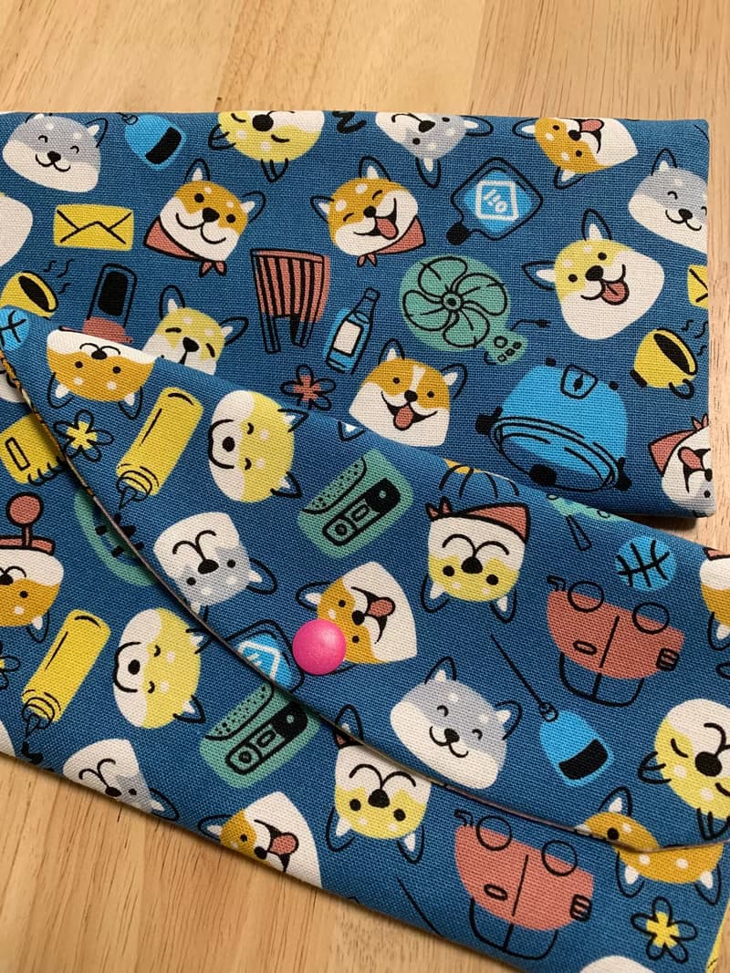 文青風優質萬用存摺袋 柴柴大頭貼 質感原胚 魅力藍 水豚君 禮物