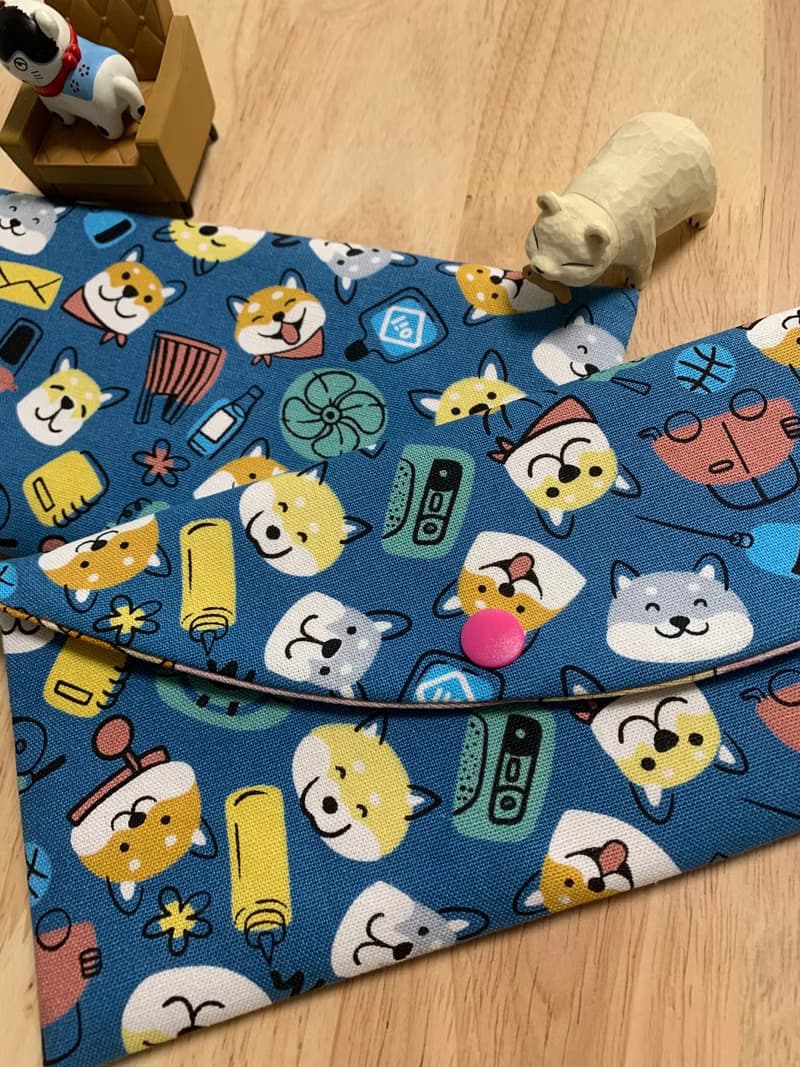 文青風優質萬用存摺袋 柴柴大頭貼 質感原胚 魅力藍 水豚君 禮物