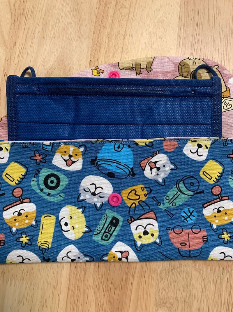 文青風優質萬用存摺袋 柴柴大頭貼 質感原胚 魅力藍 水豚君 禮物