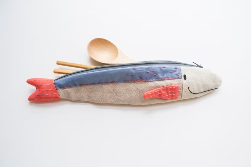 Travelling Tuna cutlery pouch - Nordic