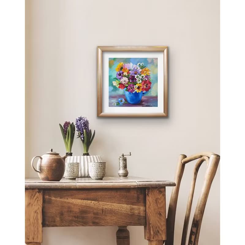 Wild Flowers Painting Flower Original Art Canvas Still life Oil Artwork Bouquet