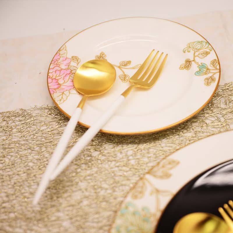 葡萄牙 Cutipol | GOA / 白金點心叉匙二件組