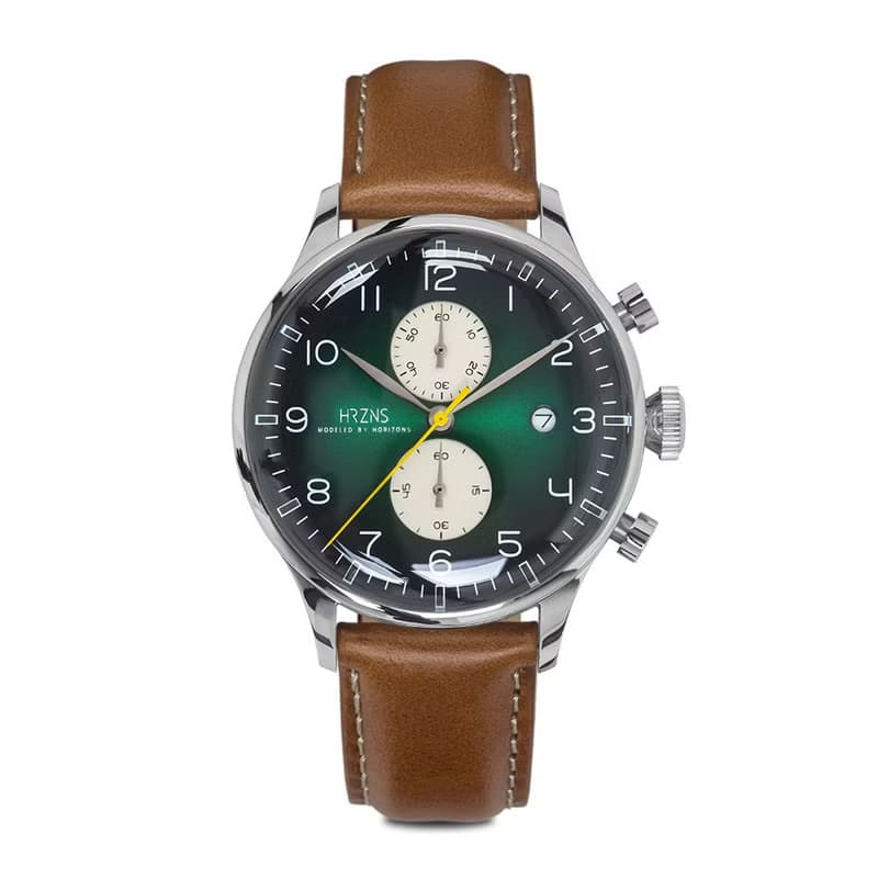 墨綠色 CH-41 Uranus 計時功能手錶 | BUTTERO皮帶或鋼帶
