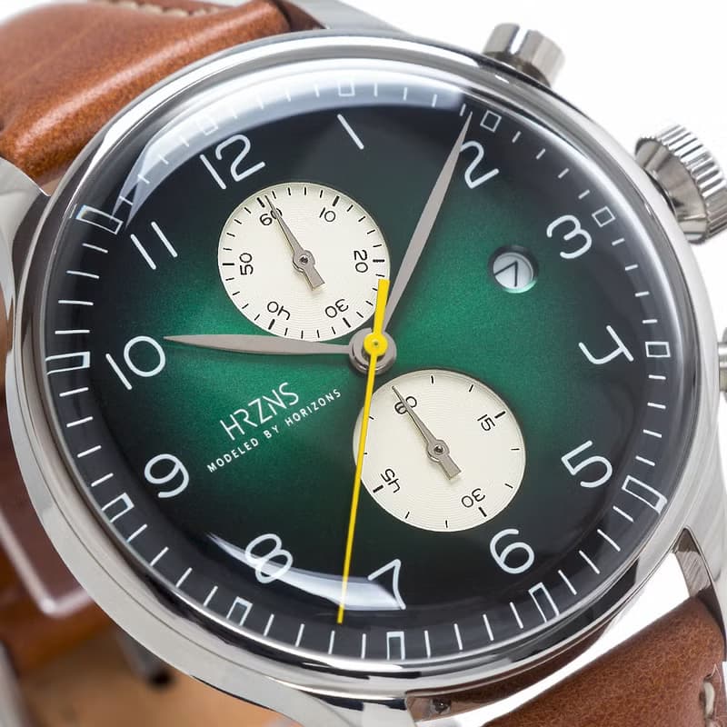 墨綠色 CH-41 Uranus 計時功能手錶 | BUTTERO皮帶或鋼帶