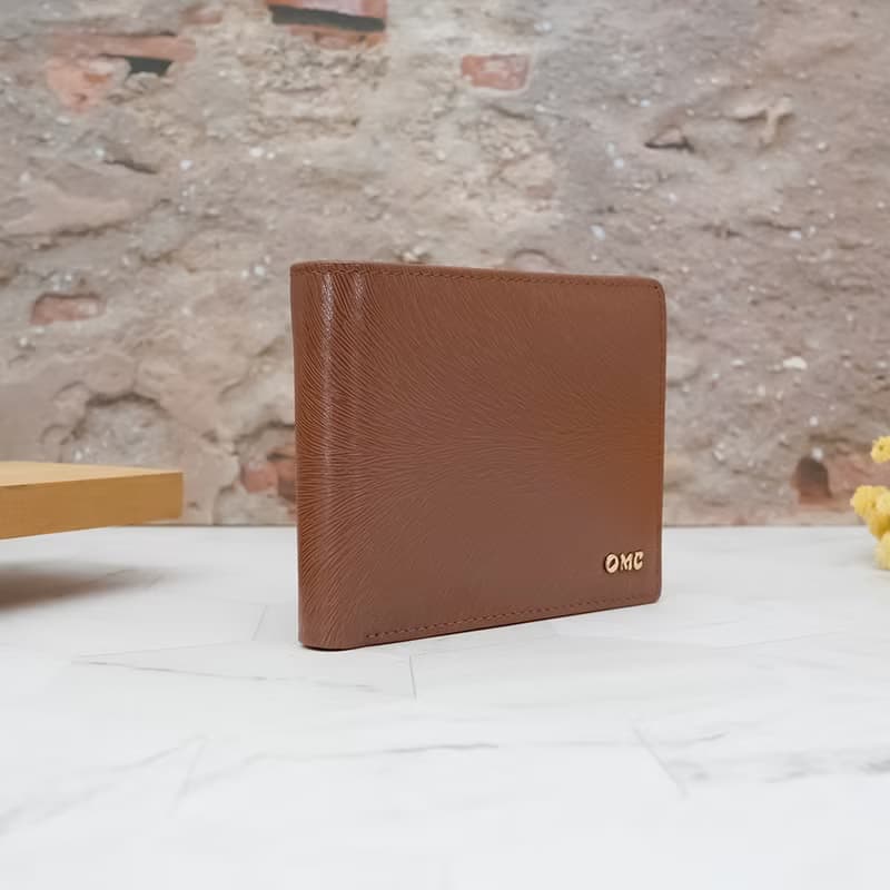 10卡1照-馬鬃紋-上下翻活頁牛皮短夾28801(棕色)