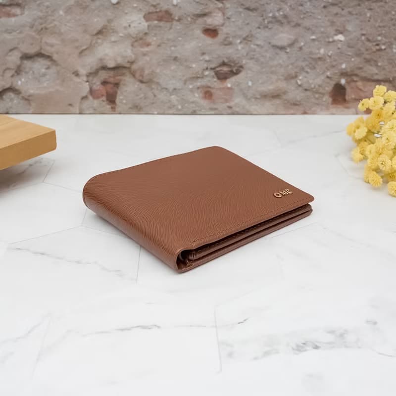 10卡1照-馬鬃紋-上下翻活頁牛皮短夾28801(棕色)