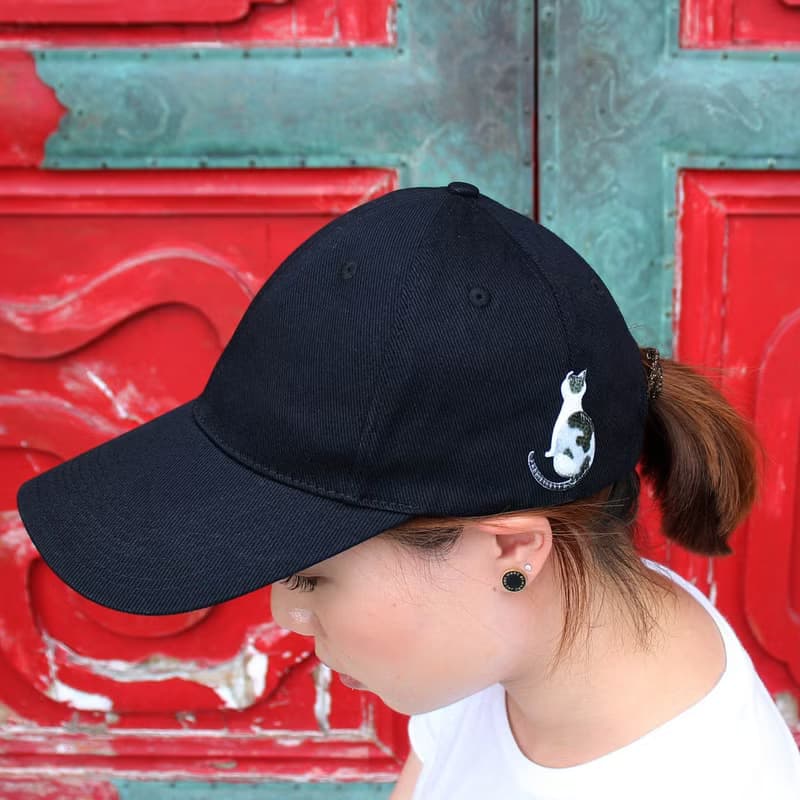 耄耋同春蓮花棒球帽-黑