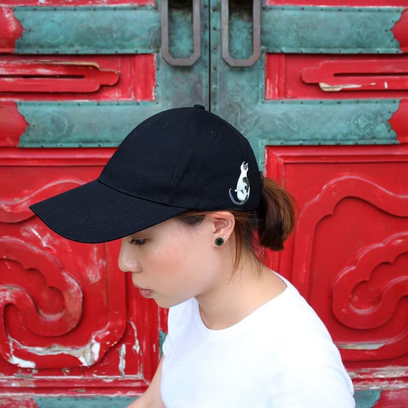 耄耋同春蓮花棒球帽-黑