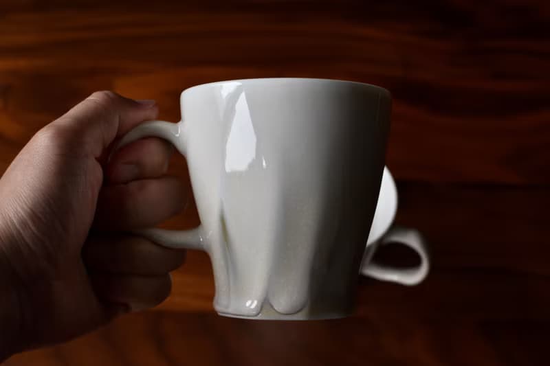 陶事 花跡 把手咖啡杯