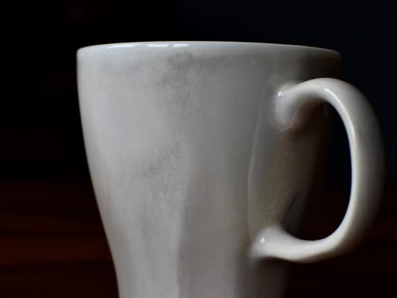 陶事 花跡 把手咖啡杯