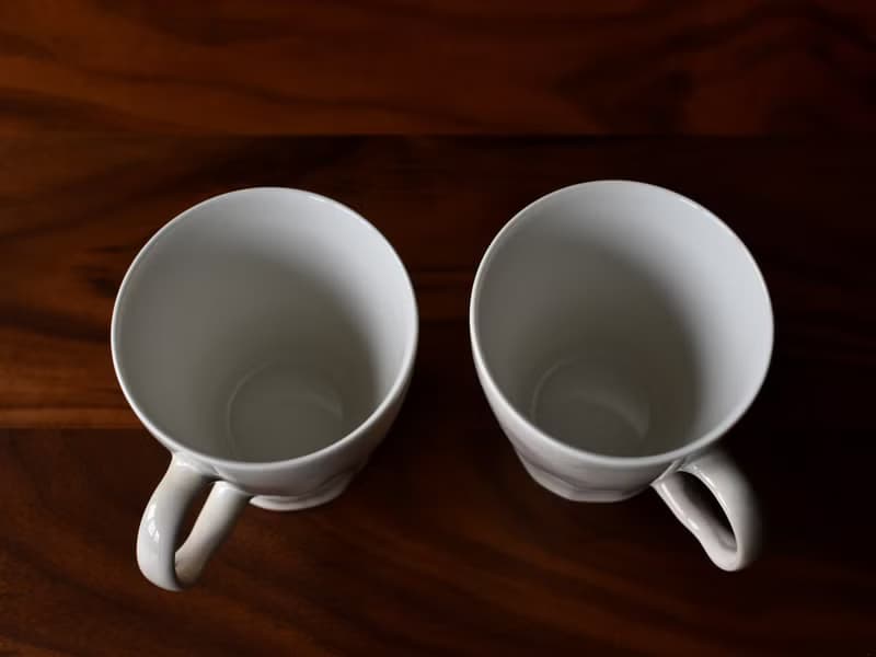 陶事 花跡 把手咖啡杯