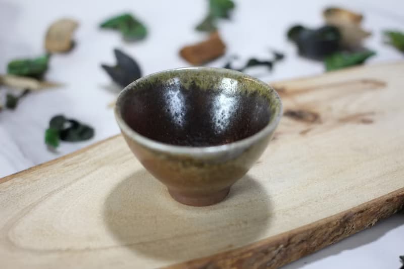 【送禮好物】40ml 柴燒 天然落灰 茶杯 鶯歌名家葉敏祥作